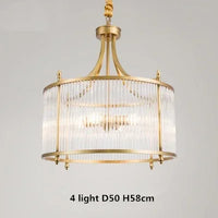 Lustre Moderne en Cuivre avec Tubes de Verre - 2 Modèles Exclusifs