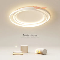 Plafonnier LED nordique moderne pour chambre, salle à manger, cuisine - noir et blanc