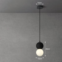 Suspension LED Ballsy Cement - Style Nordique Moderne