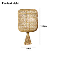 Lampadaire Vintage en rotin nostalgique