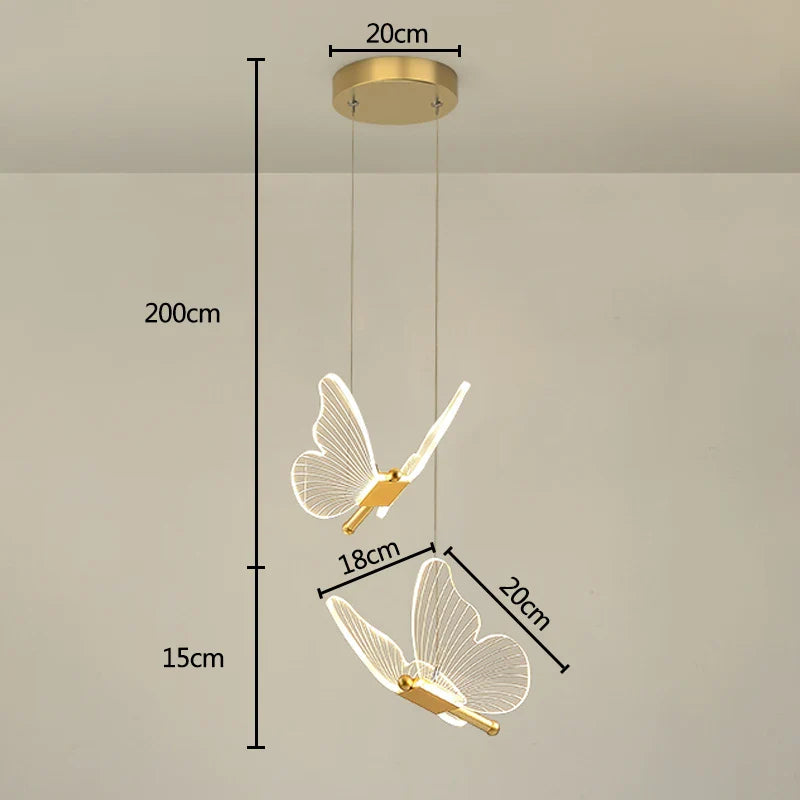 Suspension LED moderne en acrylique avec 3 couleurs - LuminaBloc™