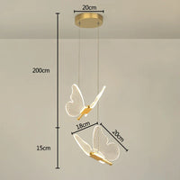 Suspension LED moderne en acrylique avec 3 couleurs - LuminaBloc™