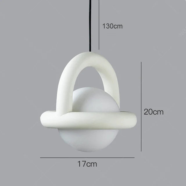 Lustre design Jupiter boule pour chambre ou café