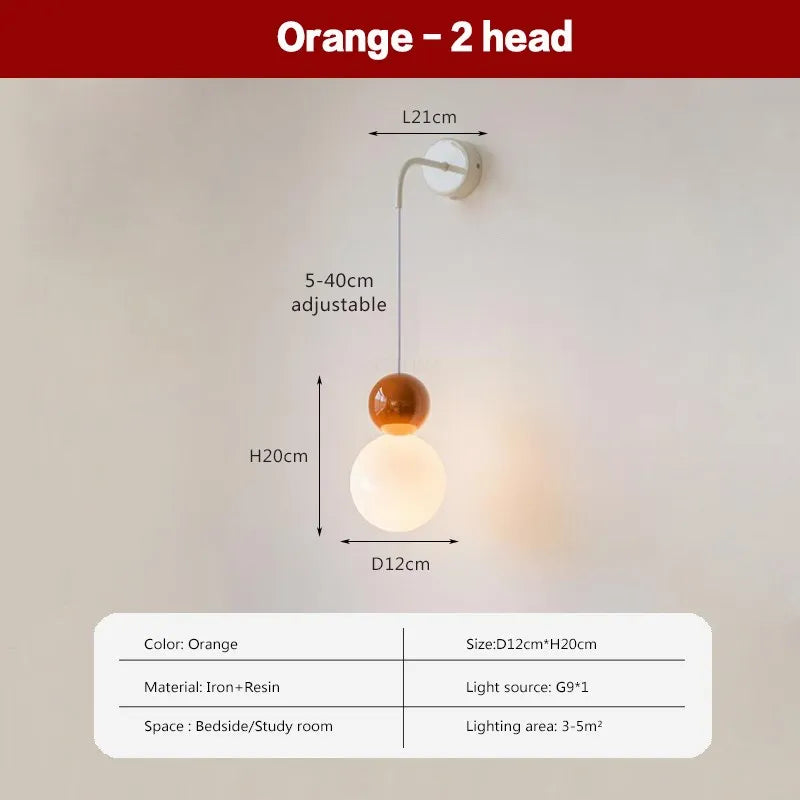 Suspension LED Nordique Minimaliste à 2/3 Têtes - Lumina.