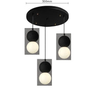 Suspension LED Ballsy Cement - Style Nordique Moderne