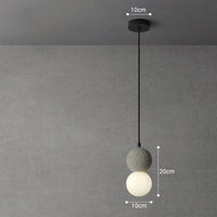Suspension LED Ballsy Cement - Style Nordique Moderne