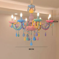 Lustre Crystal Candle LED suspensions