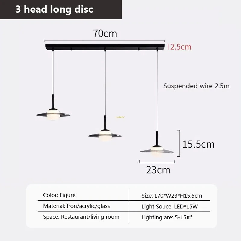 Suspension LED en verre au design nordique minimaliste - Luminairia
