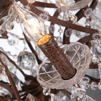 Lustre en cristal d'époque Vintage