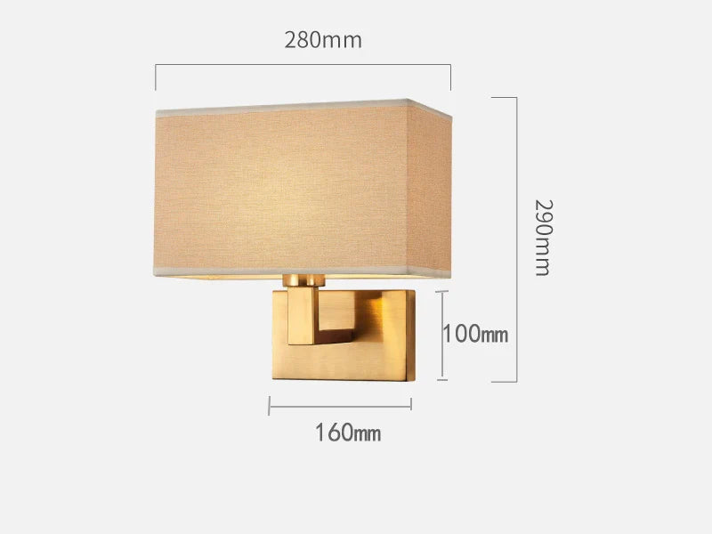 Applique murale intelligente nordique avec chargeur USB rapide et abat-jour 3 couleurs