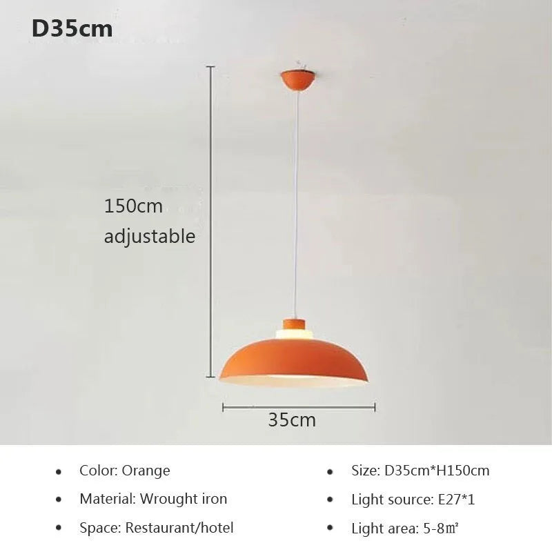 Suspension LED nordique minimaliste à tête unique - Design Scandinave