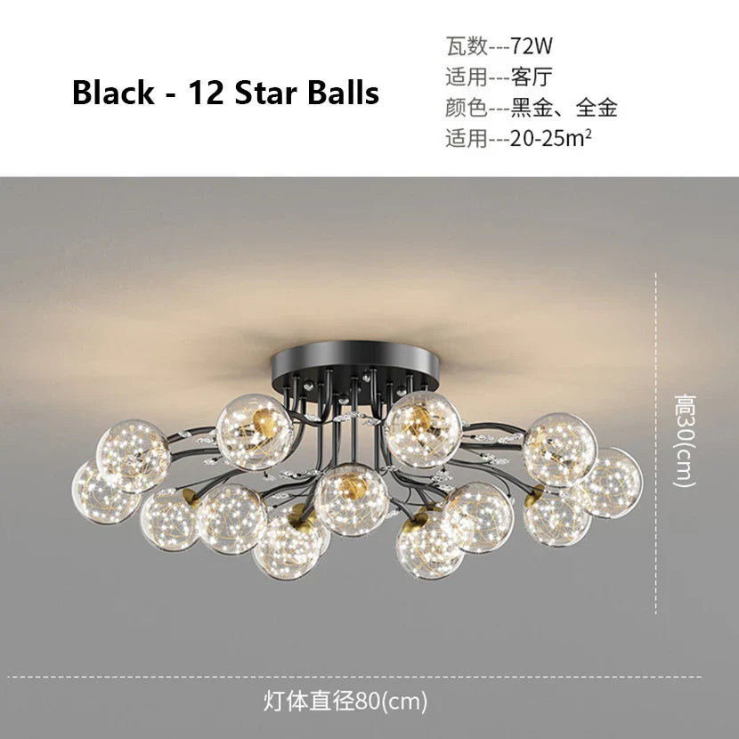 Lustre LED Moderne en Fer pour un Loft Élégant