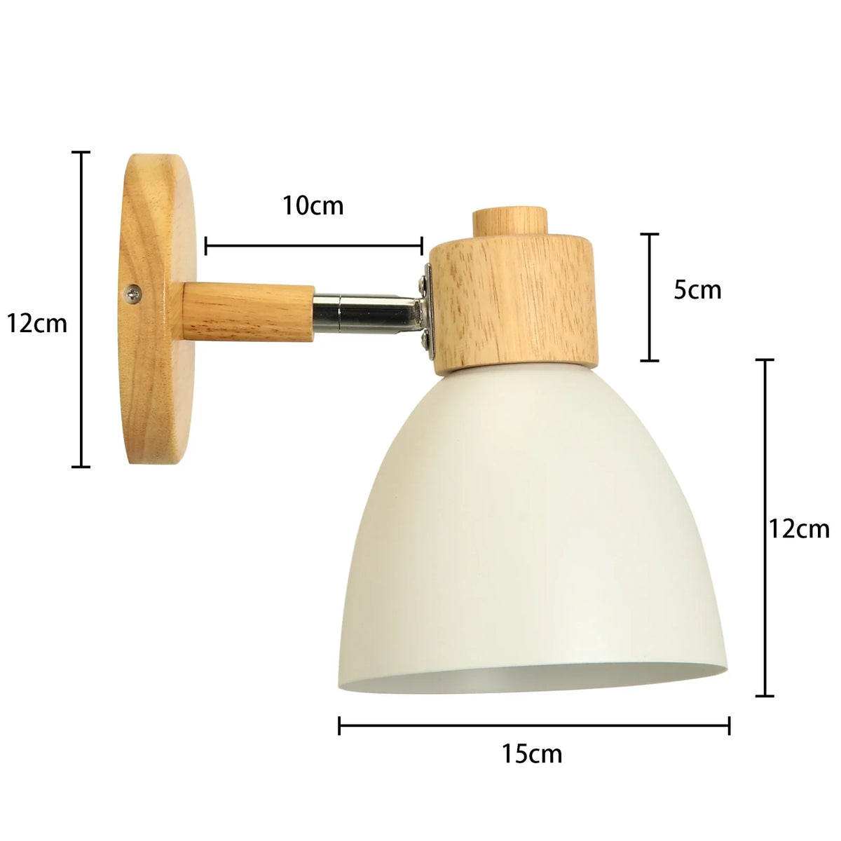 Applique murale LED nordique en bois - Élégance moderne