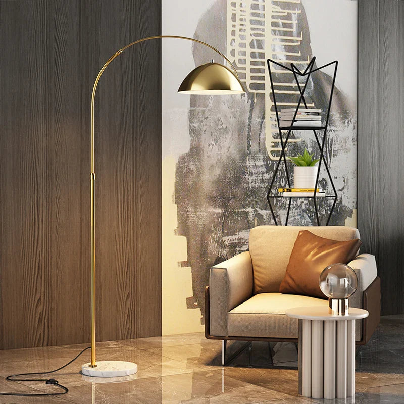 Lampadaire LED en marbre de luxe par un styliste italien