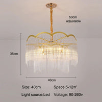 Lustre Cristal Luxe LED