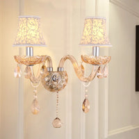 Applique murale Bougie Cristal Cognac - Style européen