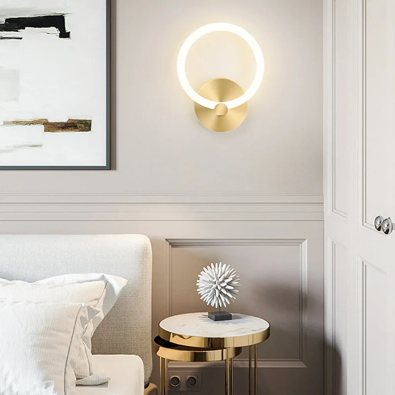 Applique Murale LED Nordique Moderne Rond