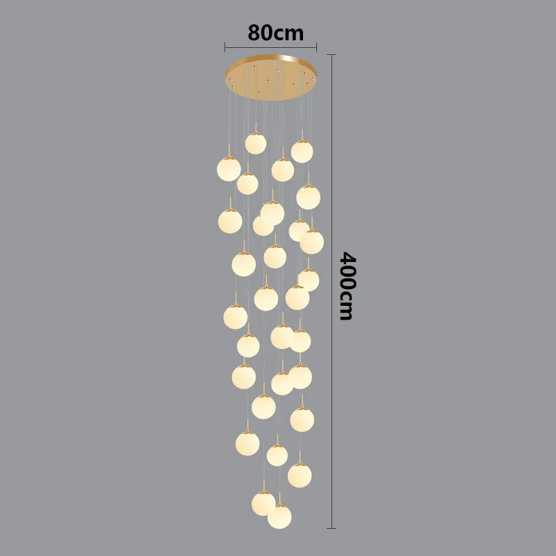 Suspension luminaire nordique pour éclairer l'intérieur de votre escalier.