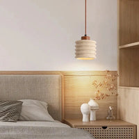 Suspension LED en pierre naturelle vintage