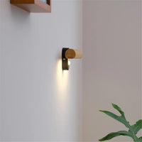 Applique Murale Pivotante Bois Nordique avec Interrupteur LED