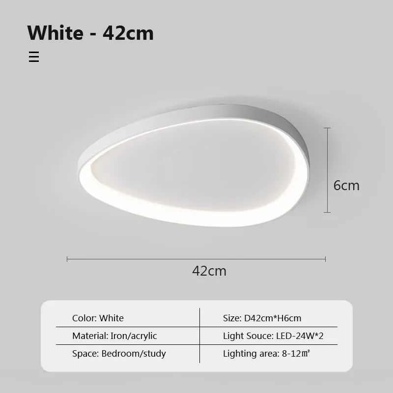 Plafonnier LED nordique au design épuré