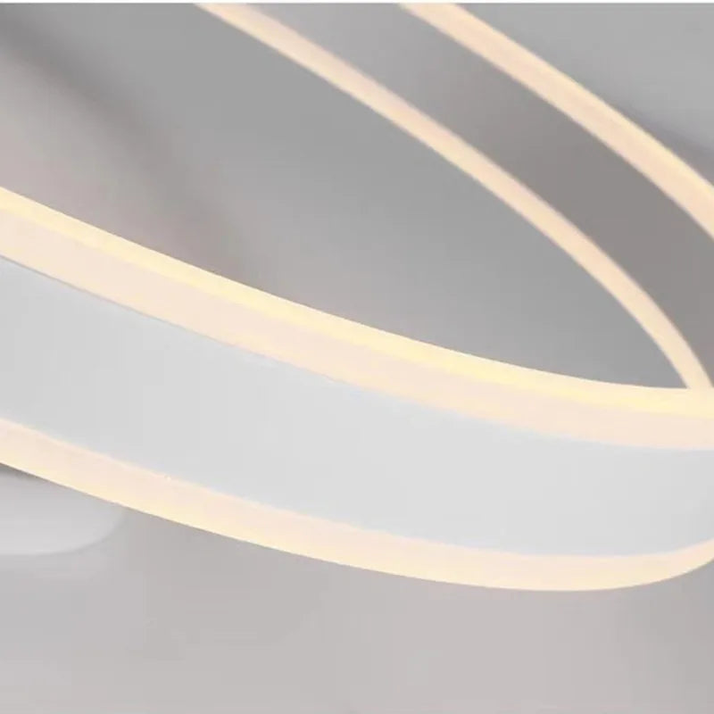 Lustre nordique LED anneau réglable pour suspension lumineuse décoratif.