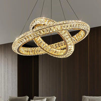 Lustre de luxe en cristal LED pour hôtel & bar prestige