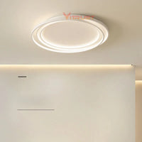 Plafonnier LED nordique moderne pour chambre, salle à manger, cuisine - noir et blanc