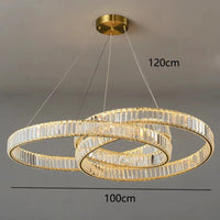 Lustre en cristal de luxe pour décoration intérieure modernisque