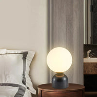 Lampe de table LED en verre et marbre - Luxe Illuminé