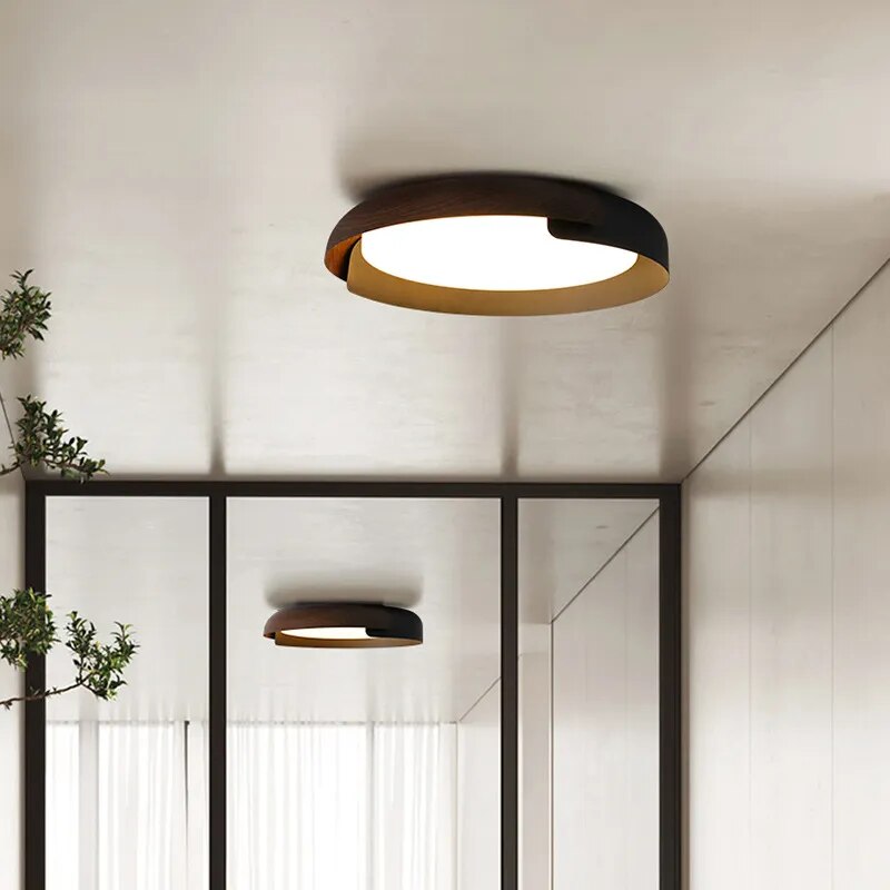 Plafonnier LED Nordic Wood Style‍.
