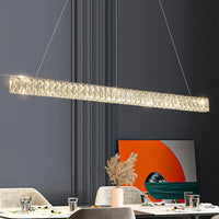 Lustre de luxe en cristal pour hôtel et bar - Style moderne