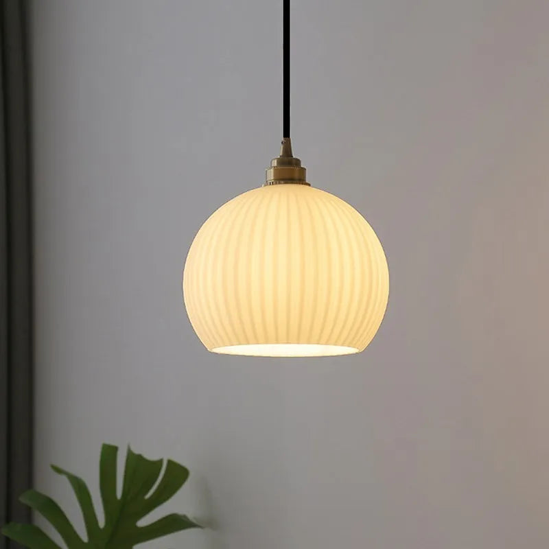 Suspension LED en cuivre vintage