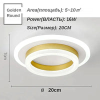 Plafonnier Carré LED Moderne Nordique pour Intérieur