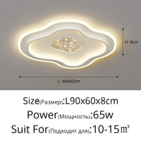 Plafond moderne à LEDs lampe pour chambre cuisine étude éclairage salon luminosité réglable Led plafonnier luminaire