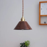 Suspension LED en bois au design nordique loft et moderne