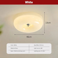 Plafonnier LED nordique minimaliste Blanc/Beige - Édition Limitée