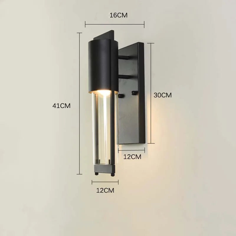 Éclairage mural LED extérieur rétro Vintage Bronze avec ampoule E27 pour jardin et porche - Applique Luminaire robuste et étanche