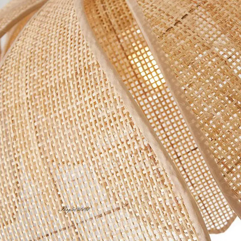 Suspension cannage Chinois en rotin naturel