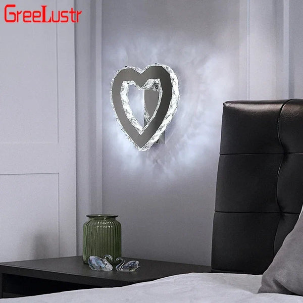 Applique murale LED en cristal de luxe moderne minimaliste