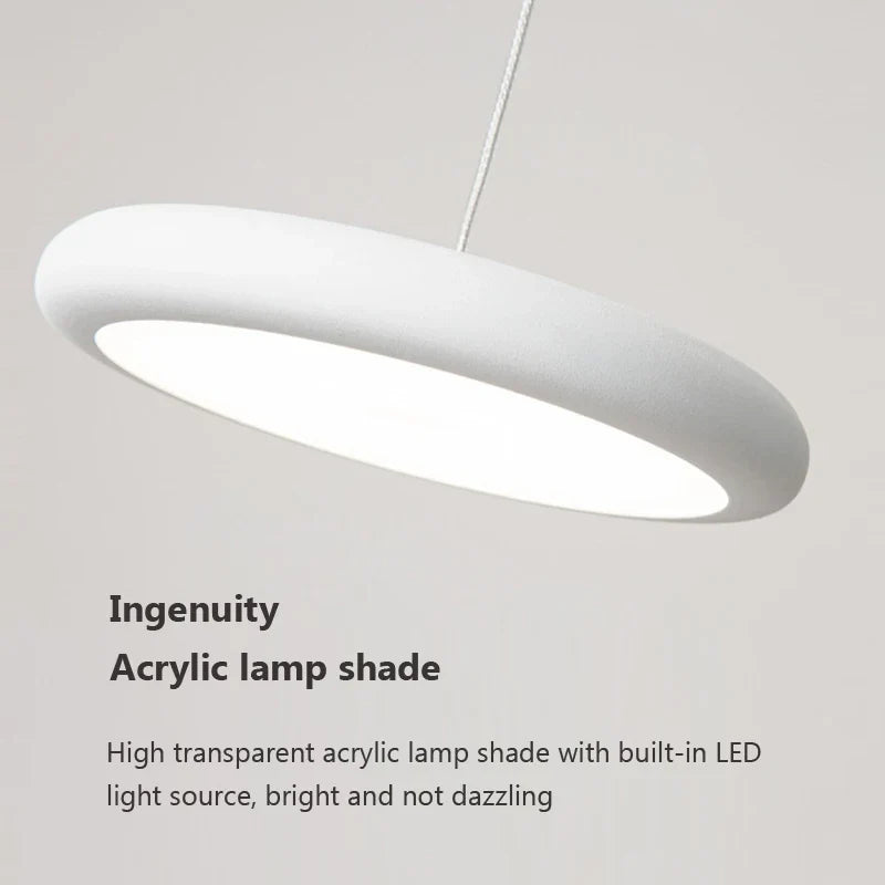 Lustre LED Nordique Vert 1-3 Tête Disque Suspension - Luminaire Design pour Salon, Chambre, Cuisine - Décor Maison