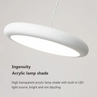 Lustre LED Nordique Vert 1-3 Tête Disque Suspension - Luminaire Design pour Salon, Chambre, Cuisine - Décor Maison