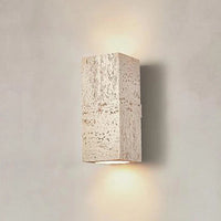 Applique LED Nordique Wabi-sabi Carrée en Ciment