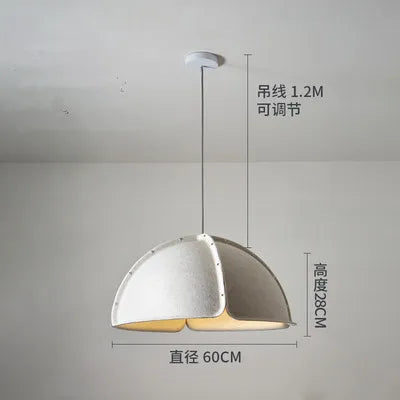 Suspension Éclairage acoustique Feutre Postmoderne Minimaliste Brandé pour Salon Chambre Salle à Manger
