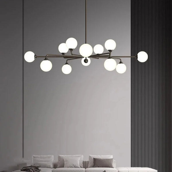 Lustre en verre suspendu pour une décoration maison moderne