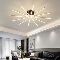 Plafonnier LED en cuivre au design contemporain