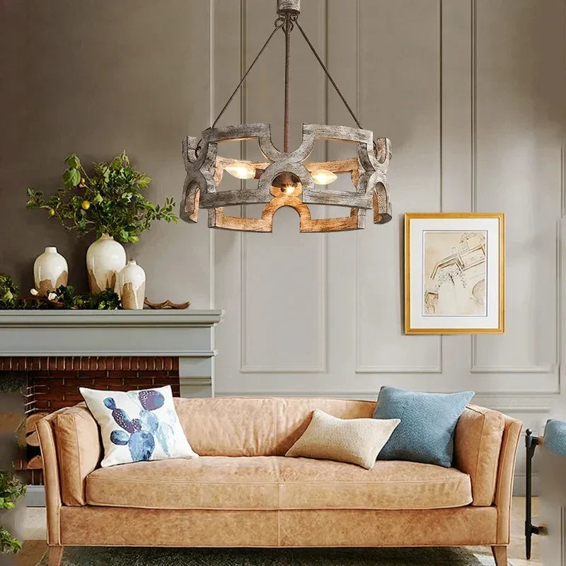 Lustre en bois RusticTouch