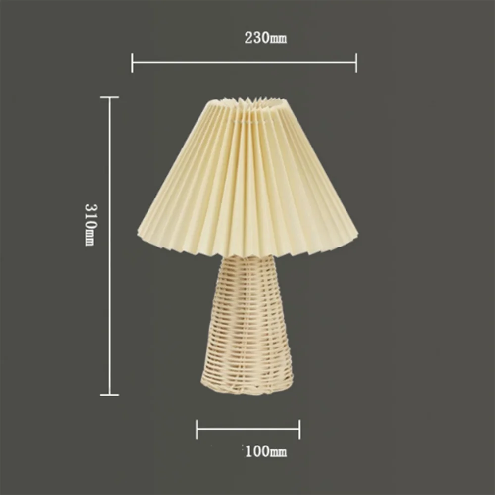 Lampe de table plissée: Élégance lumineuse