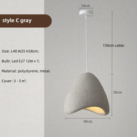 Nordique Suspension LED pour Salle à Manger - Collection Wabi Sabi