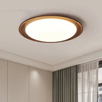 Plafonnier Wabi-Sabi Spectre Complet LED en Bois Massif Rondin - Édition Limitée